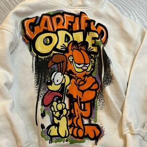 Zara Kids Garfield & Odie Hooded Sweatshirt